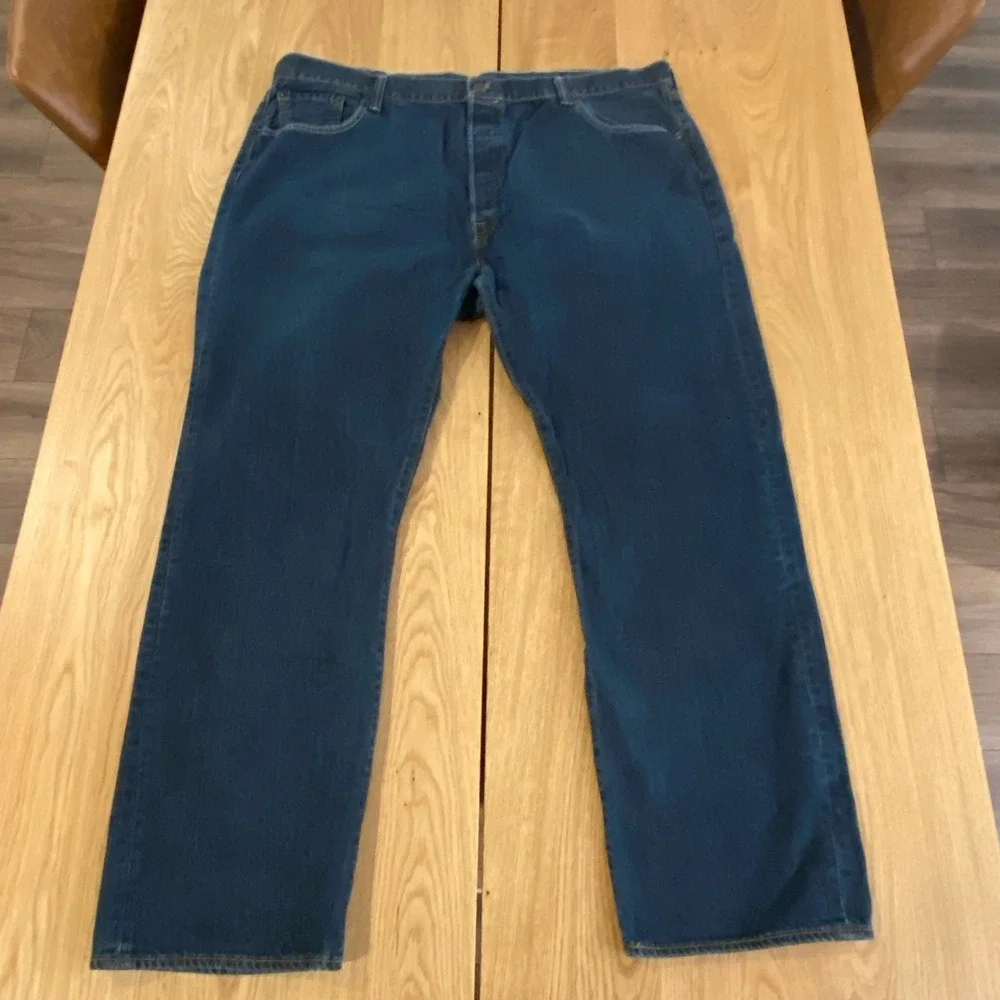 Levi's 501 Button Fly‎ Straight leg Jeans Men's W42 Medium Wash